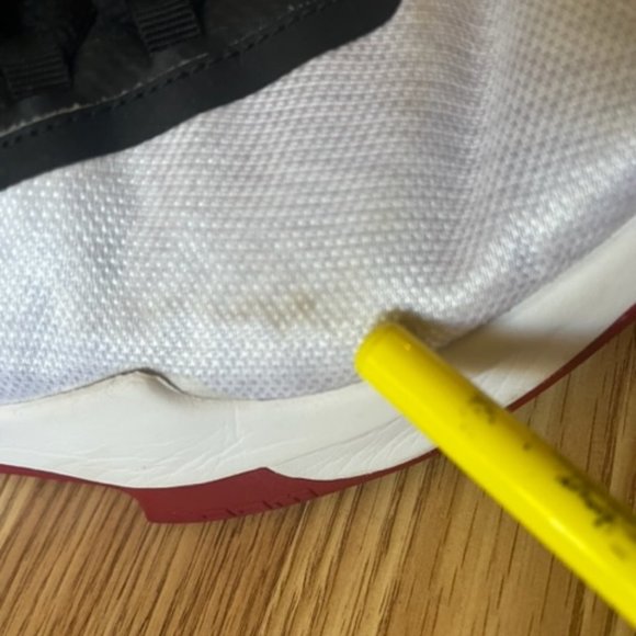 Nike Jordan Fly Unlimited White Gym Red Size 10 AA1282-101 - Picture 10 of 12